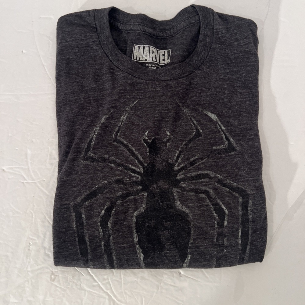 Marvel Spiderman Mens T-Shirt Size SM Grey Short Sleeve Tee